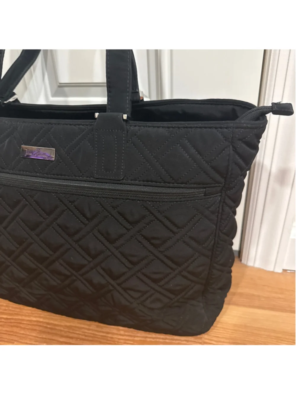Women's Vera Bradley Quilted Tote Bag One Size Black